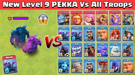 coc pekka all levels.